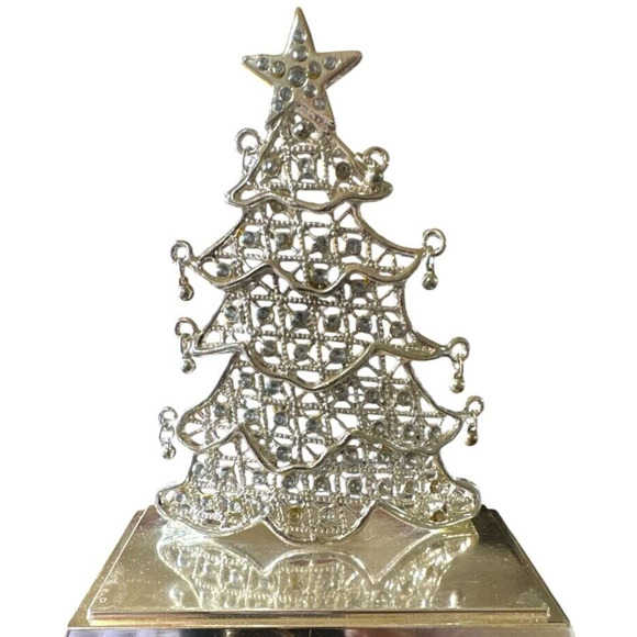 Christmas Stocking Holder Hanger Metal Christmas Tree 6.5in H - Picture 1 of 2